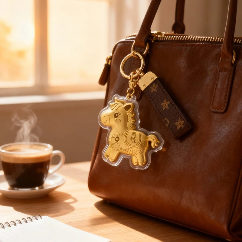 السنة الجديدة الحصان سلاسل المفاتيح قلادة زودياك الحصان على ظهره قلادة سلاسل الهاتف المحمول حفلة عيد الميلاد هدايا السنة الجديدة 2026 #6
