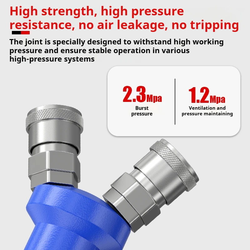 2/3 Way 37MD Quick Connector Air Compressor Multi Hose Coupler Pneumatic Fitting Tool