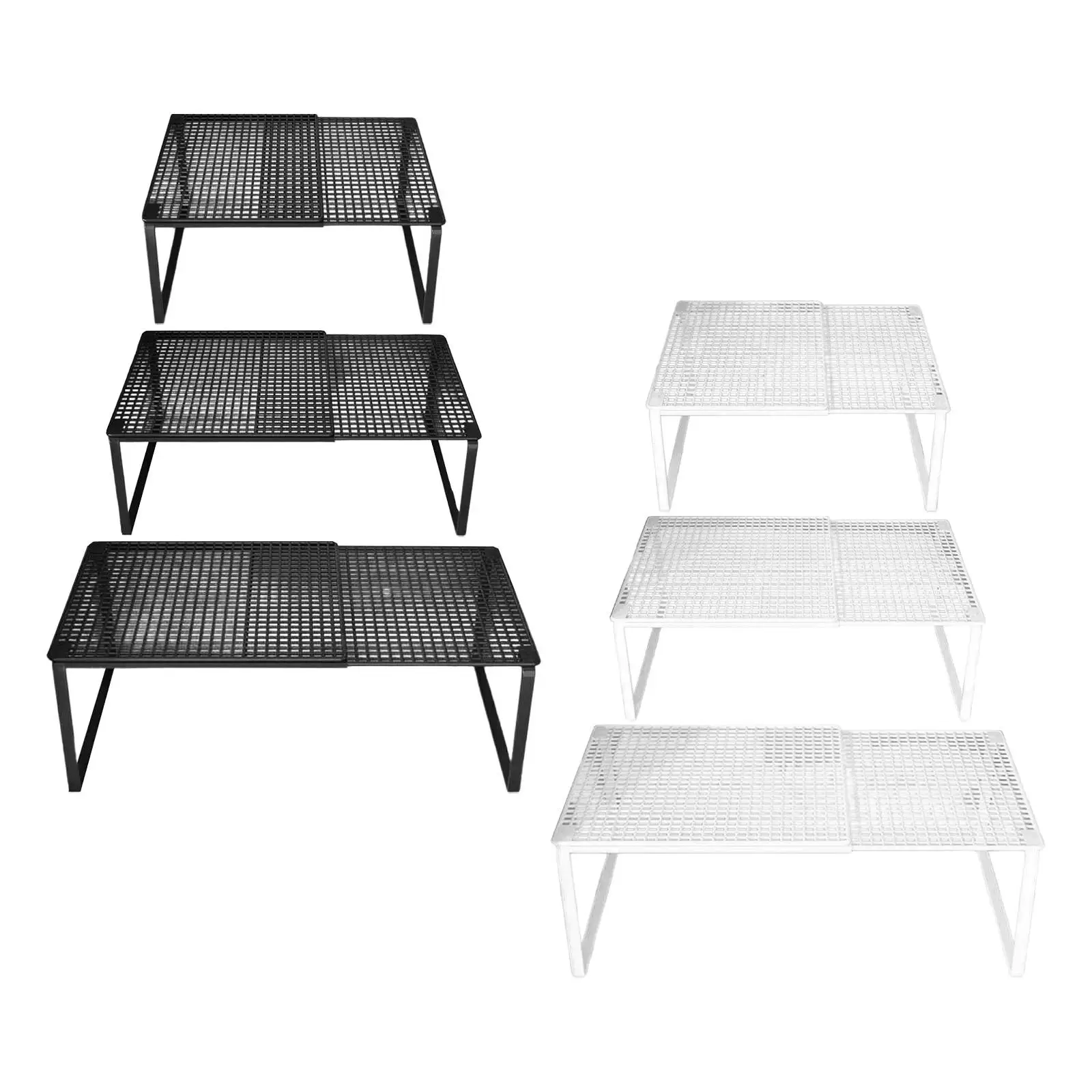 Expandable Cabinet Storage Shelf Stand Riser Spices Cupboard Organizer Rack