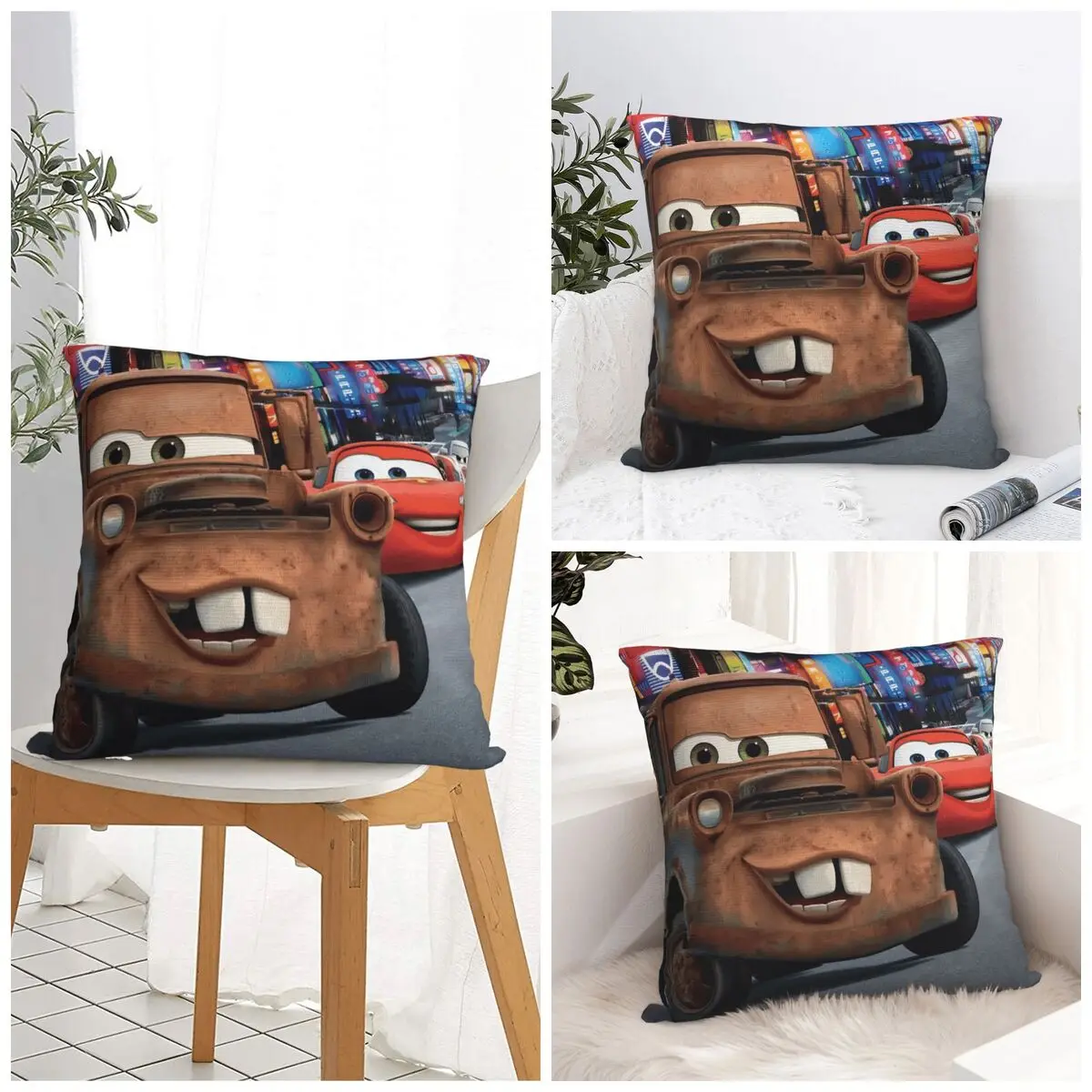 

Наволочка для автомобилей McQueen, квадратная наволочка, милый забавный чехол для подушки, наволочки для дивана, автомобиля, домашний декор