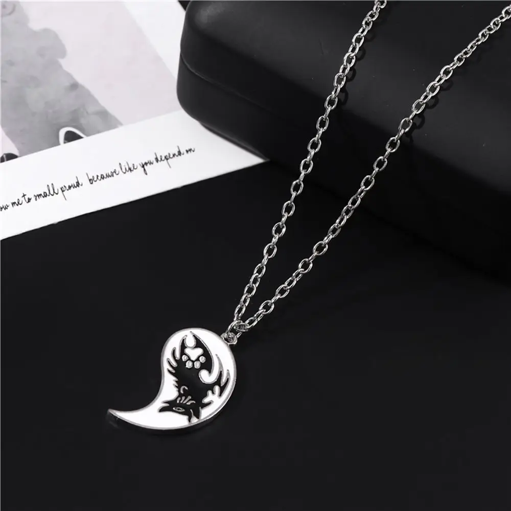 Necklace Men Chinese Style Fashion Jewelry Women Lovers Couple Necklace Yin Yang Necklace Clavicle chain Gossip Dragon Pendant
