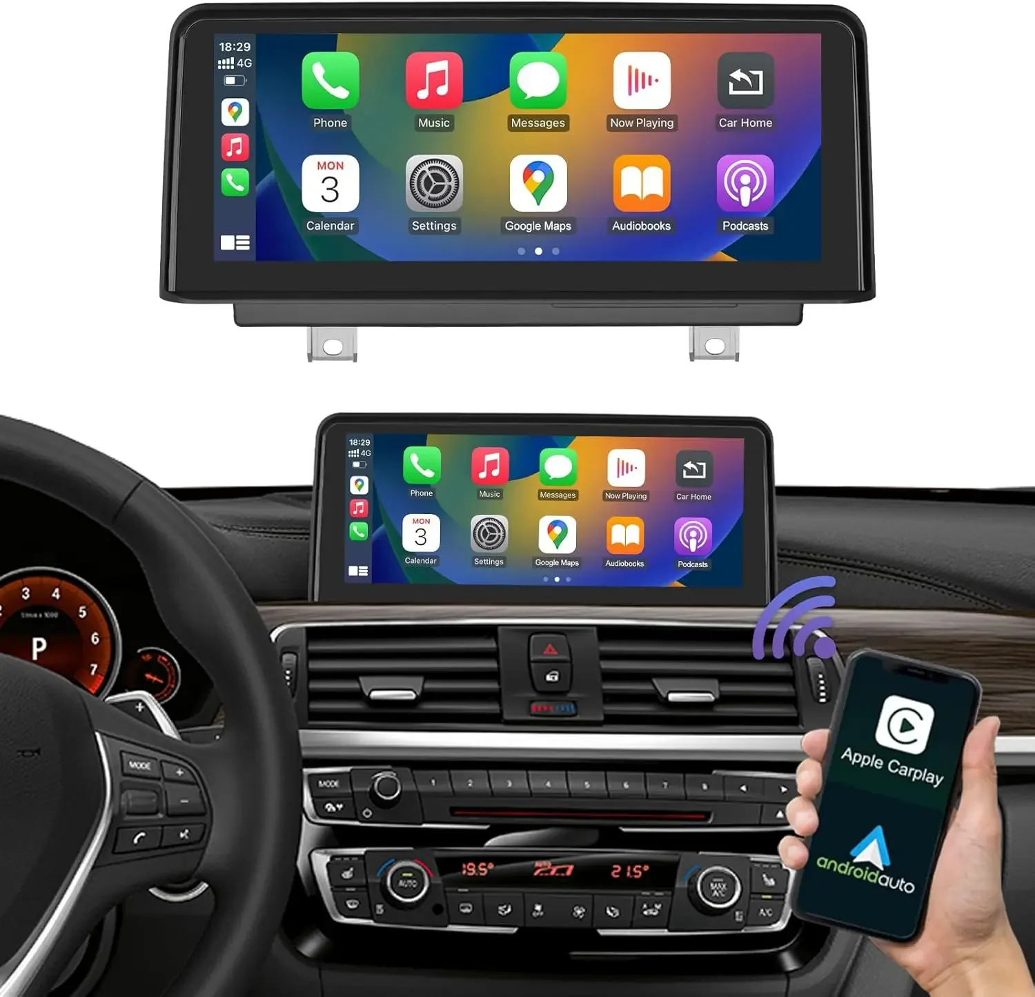 10.25 Inch Car Touchscreen Wireless CarPlay Android Auto for BMW 4 Series F32/F33/F36 2013-2015 Year with NBT System, C