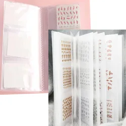 Clear Nail Sticker Storage 20/120 slots Nails Stickers Storage Book Nail Water Decals Holder Orgnizer Manicure Nail Art Tools