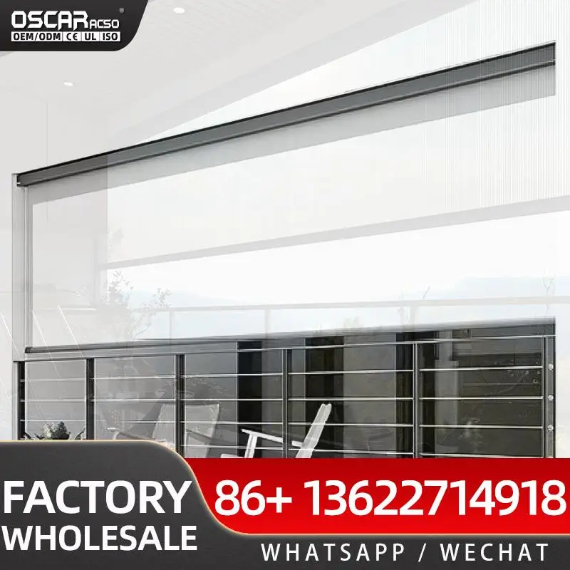 

Automatic Window Shades for Backyard Patio Doors with Remote Control and Timer Smart Privacy Protection Ideal for Home Office an
