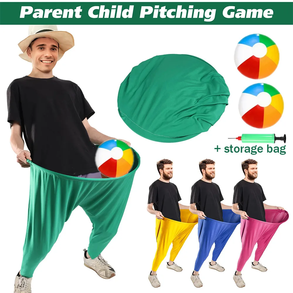 Conjunto de jogo de calças da vovó, bolas de quintal, esportes ao ar livre, jogos de equipe, diversão, festa de família, jogo para campo de arremesso, adereços de jogo, brinquedo elástico