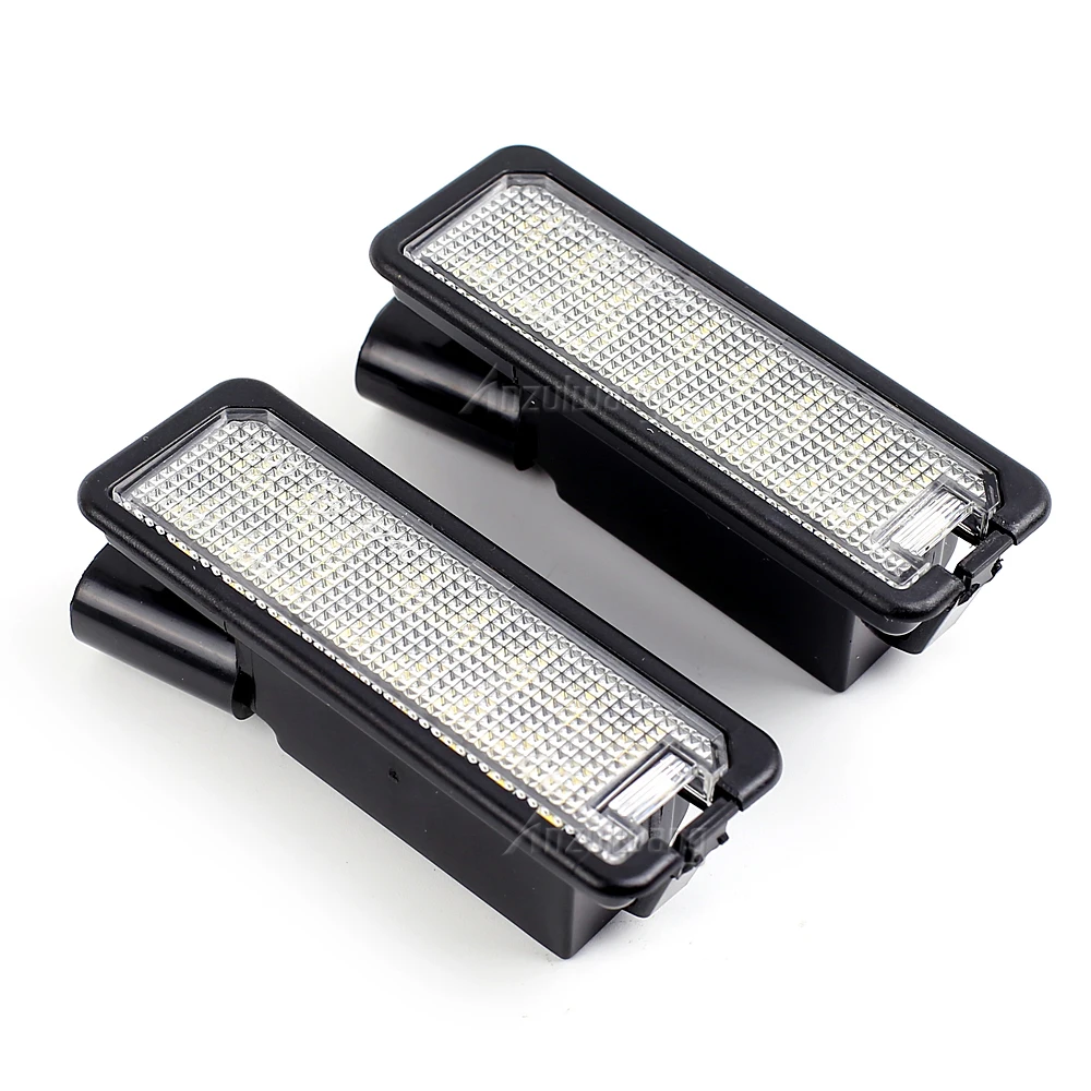 2PCS 12V 5W LED Number License Plate Light Lamps for VW GOLF 4 5 6 Polo 9N for SEAT Car License Plate Lights Exterior Access