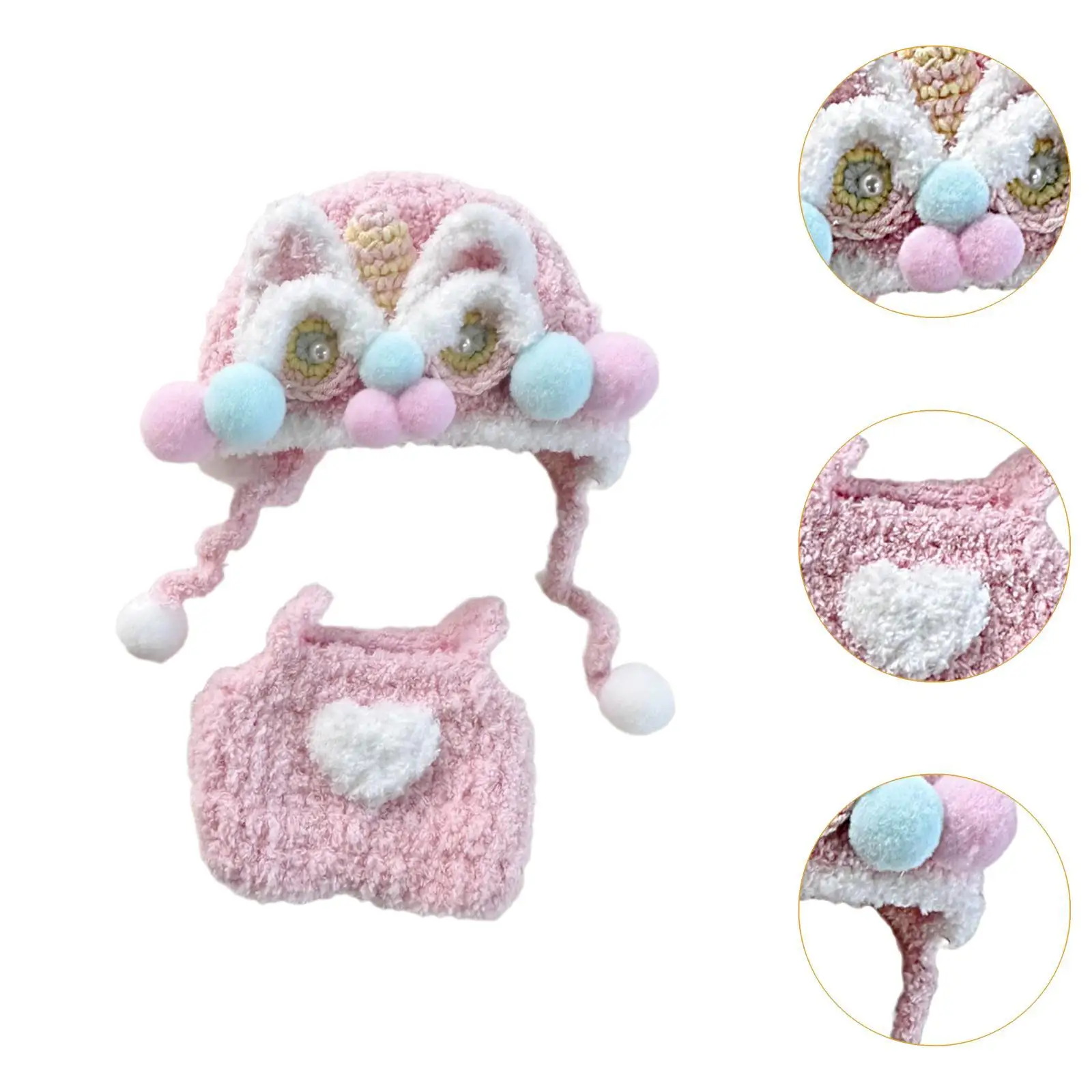 Doll Wearable Headgear Clothes Doll Cos Accessory for Kids Photo Props DIY Clothing Doll Outfit Make Your Own Dolls for 17cm