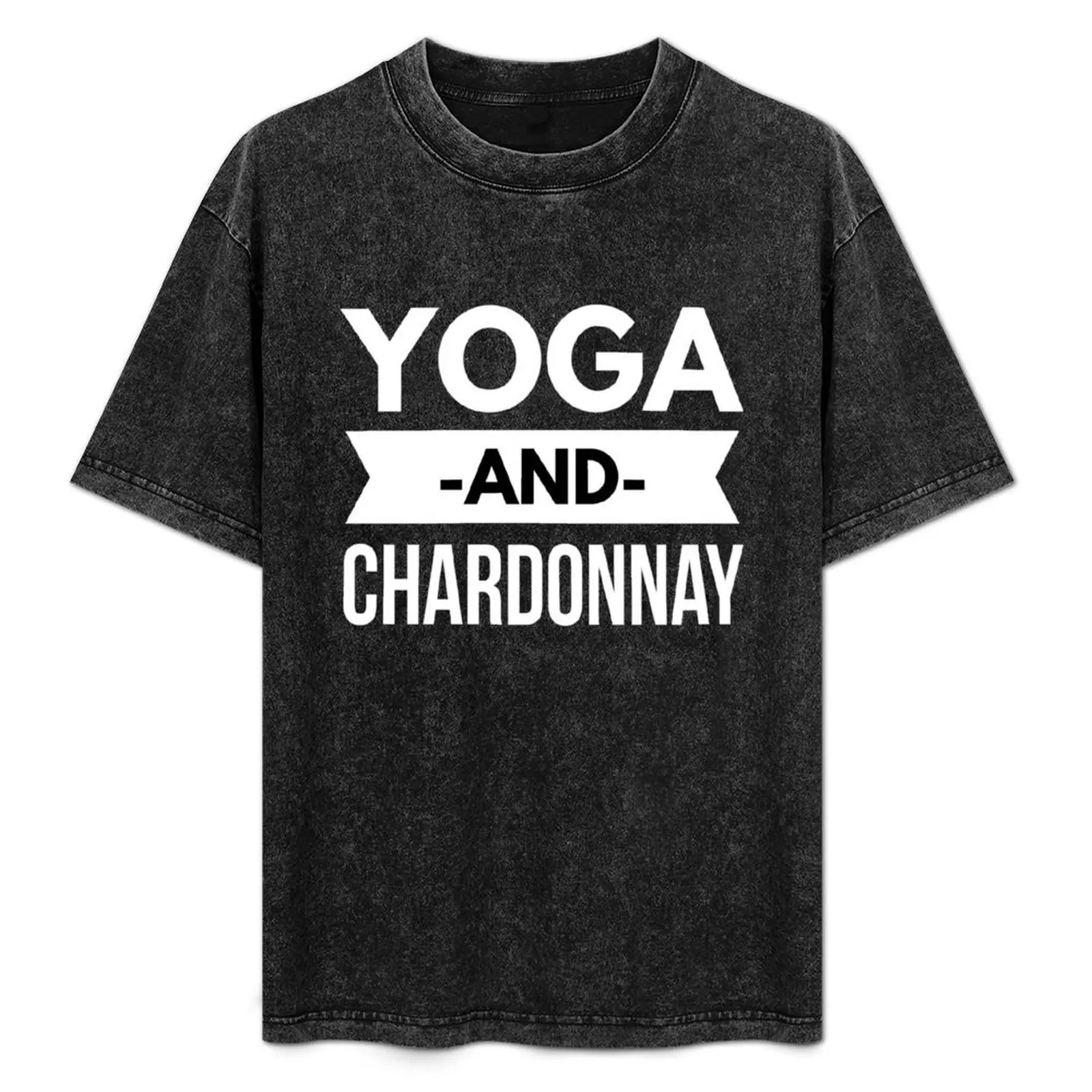 

Yoga and Chardonnay T-Shirt Comfortable Basic Crew Neck Tee