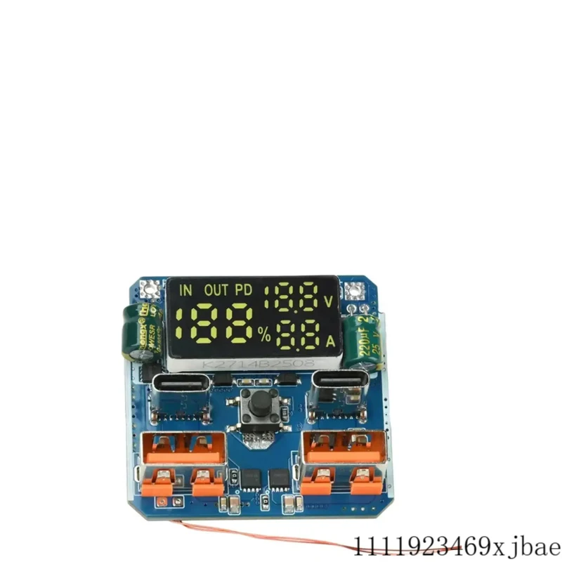 1x 4S PD 100W Charge/Discharge Integrated Buck-Boost Module 20V 5A High-Power Output Lithium Battery Bidirectional Fast Charging