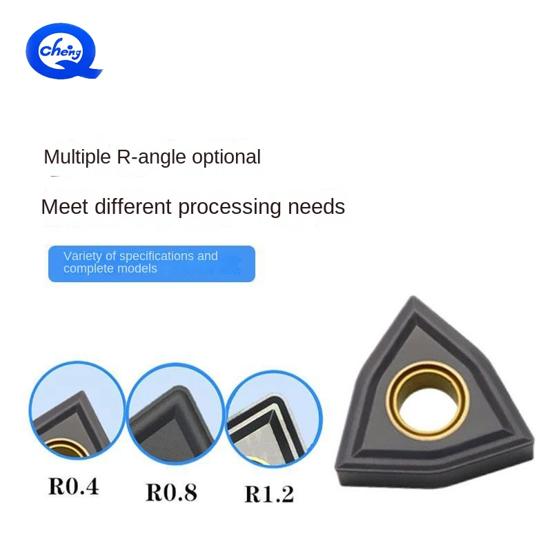 10 stks/doos WNMG080408 CNC Perzik-Type Nodulair Gietijzer Speciale Wisselplaten Nodulair Ijzer Externe Draaiwisselplaten