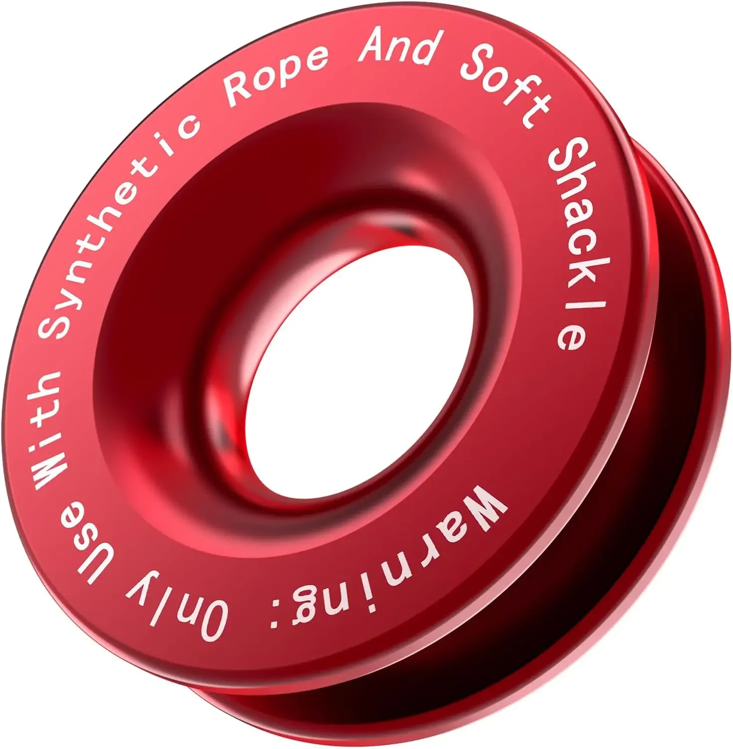 Recovery Ring 66,000 lbs Off-Road Winch Pulley for Synthetic Rope & Soft Shackles Snatch Block Alternative for ATV UTV SUV Truck