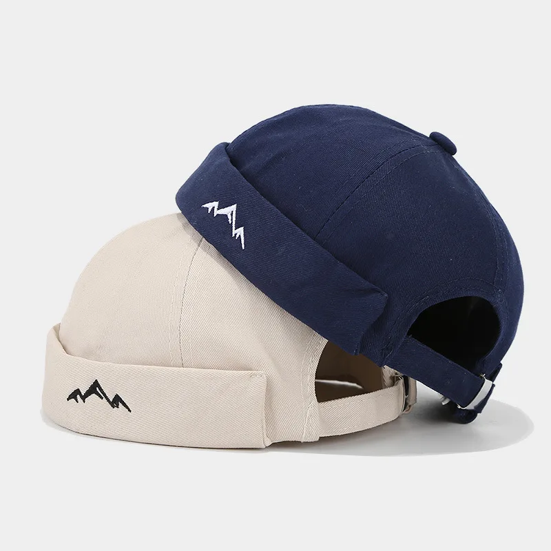 Unisex Brimless Hat Breathable Mountain Beanie Hat Men Adjustable Docker Cap Casual Skullies Cap Women Streetwear Hip Hop Hats, image 6