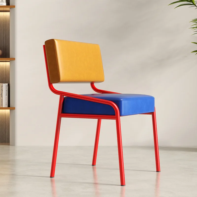 Dining chair stool Italian home backrest chair retro Internet celebrity senior designer medium ancient style