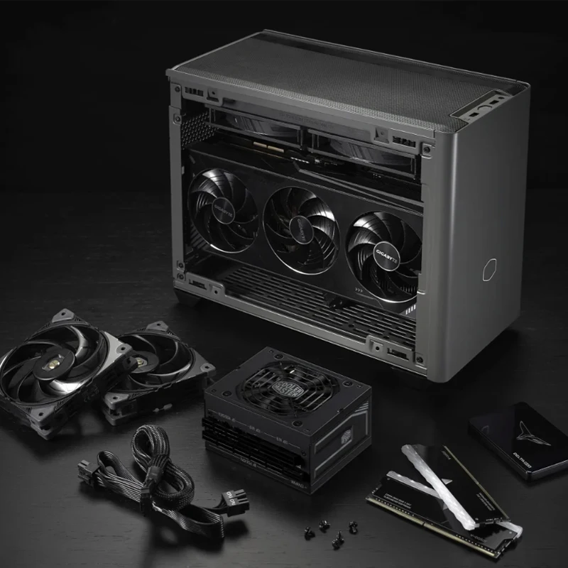 Rtx5060ti Mini Itx Host per computer 1tb Materiale in lega di alluminio Intel 230f Ufficio Gaming Desktop Assemblaggio fai da te Macchina per computer