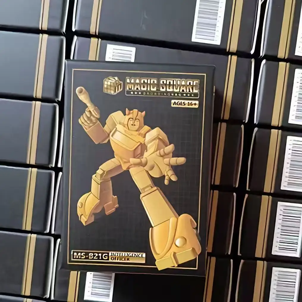 ألعاب التحول السحرية المربعة Ms-B21g شخصية الحركة الذهبية الصغيرة لضابط الذكاء #6
