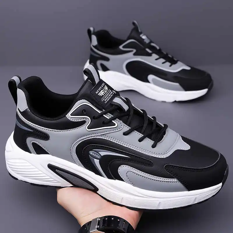 With Lacing Round Tip Vulcanized Tennis Woven Men Shoes Daily Sneakers For Mens Sports Baskettes Trending Products Cute