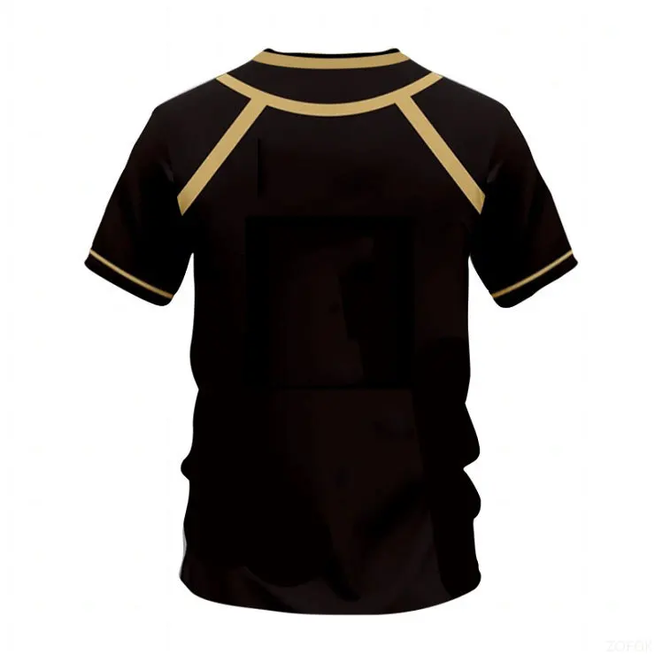 جيرسي خمسة جانب كرة القدم نمط الأزرق قفل أنيمي باستارد ميونيخ الصيف الفتيان والفتيات تي شيرت الرياضة تي شيرت