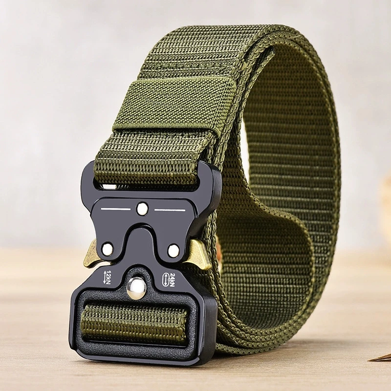 Men's Belt Outdoor Hunting Multi Function Combat Survival 120cm  Canvas For Nylon Male Luxury