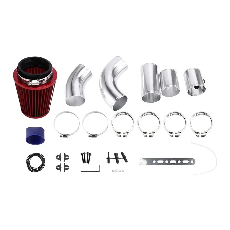 

Универсальная автомобильная впускная система, трубка 76 мм, комплект впускных трубок холодного воздуха, турбосистема прямого фильтра