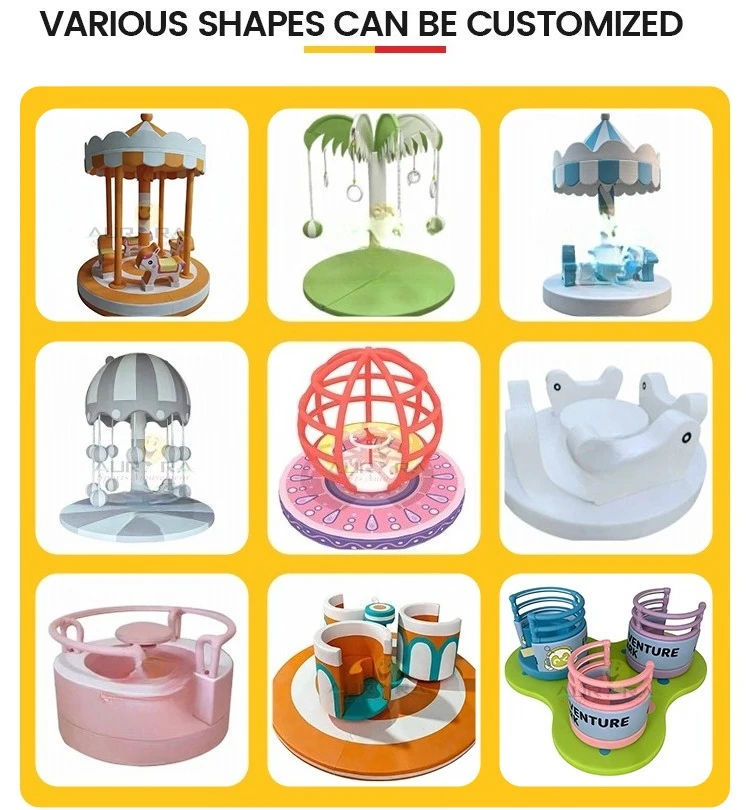 Carousel iron box exquisite decorations, ideal for soft amusement equipment