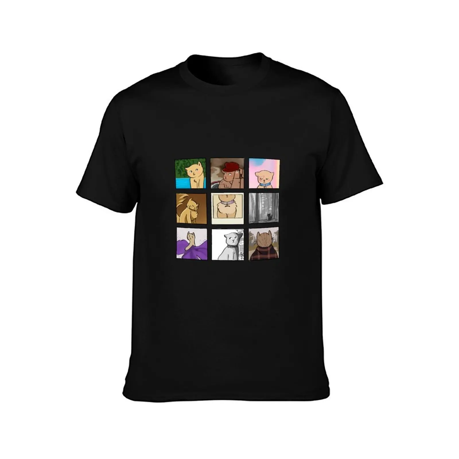 Copy of Albums (cat version) T-Shirt, Summer Casual Cotton Tee, Oversized Streetwear Tops, Vintage Graphic Print, 100% Cotton