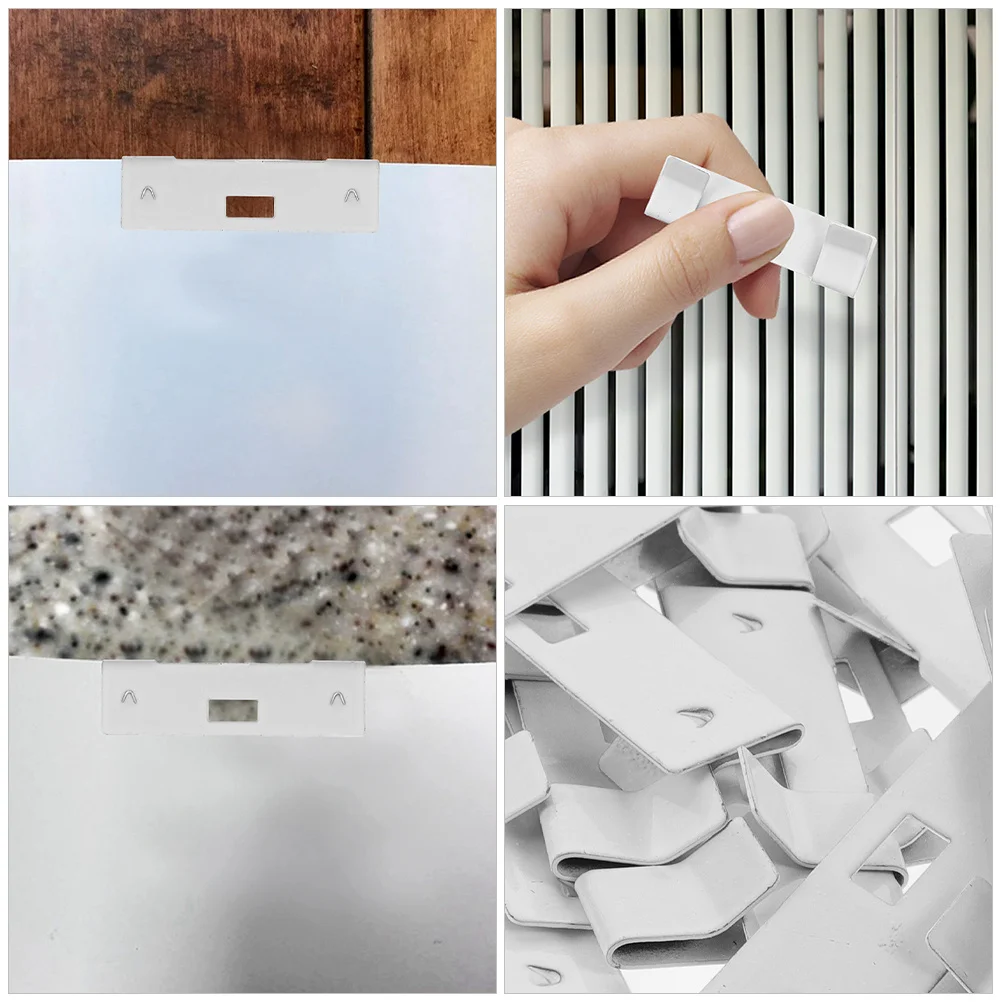 

24pcs 89MM Metal Vertical Blinds Repair Parts White Clips Replacement Kit Blind Tabs Fixer Window Curtains Accessories