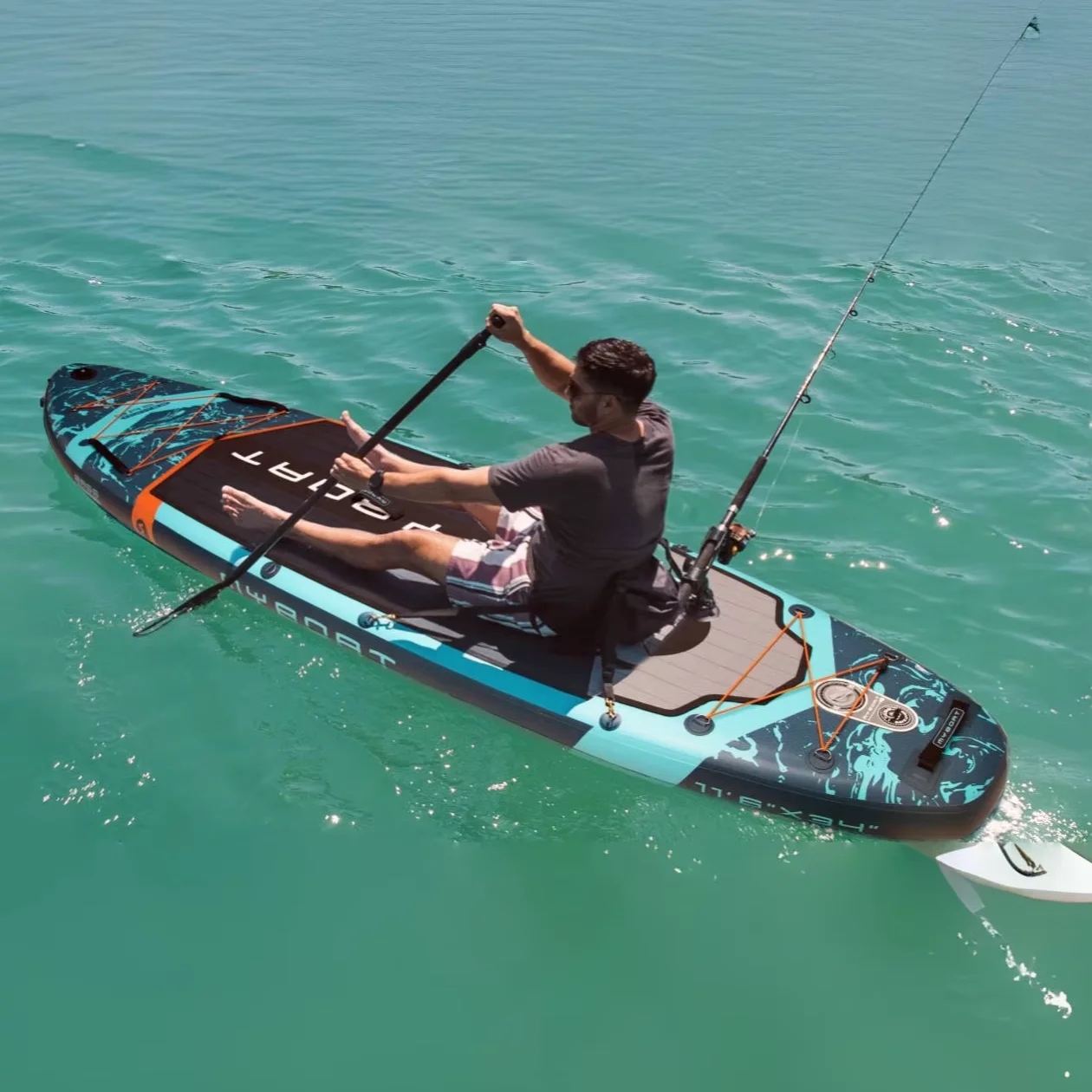 Wholesale OEM Design Drop Stitch 11'6''*34'' Fishing Board 430LB  Inflatable Stand Up Paddle Boards Surfboard Sup Board