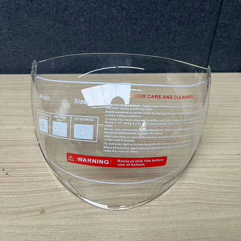 

Высококачественный козырек для мотоциклетного шлема с открытым лицом три четверти, лобовым стеклом и водонепроницаемыми оптическими линзами HD