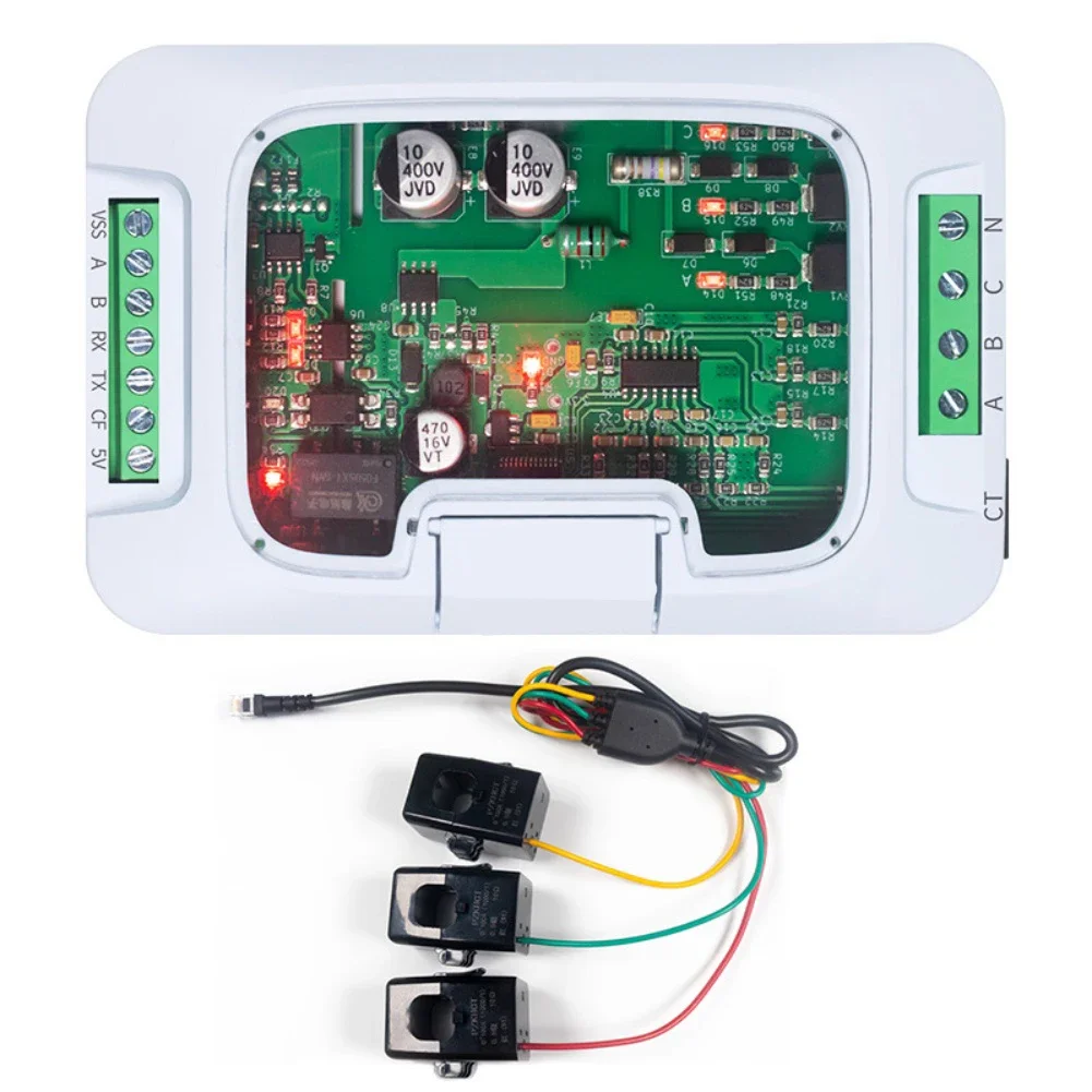 For Industrial Applications 116x76x27.8mm PZEM-6L24 Industrial Monitoring Pulse Output Configuration Rugged Design