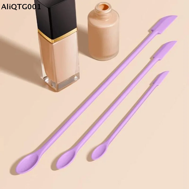 3Pcs Silicone Spatula Set Double-Headed Mini Scraper for Cosmetic Jam Cream Deep Bottle - Lengthened Small Tip Spa Makeup Tools