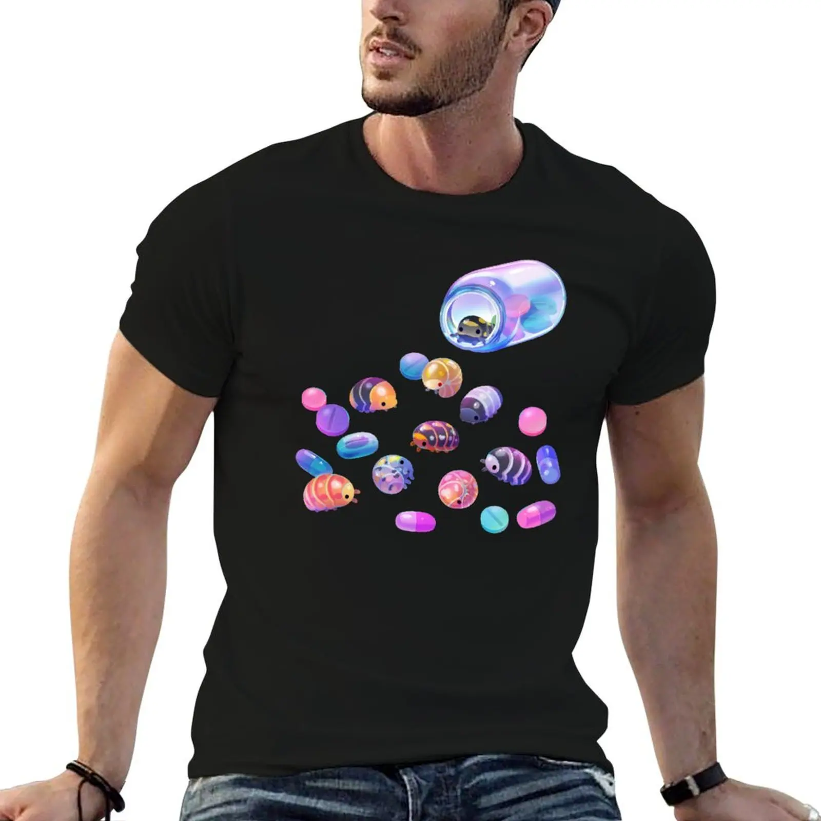

custom print t T-Shirt Pill shirt bugs shirt personalised t