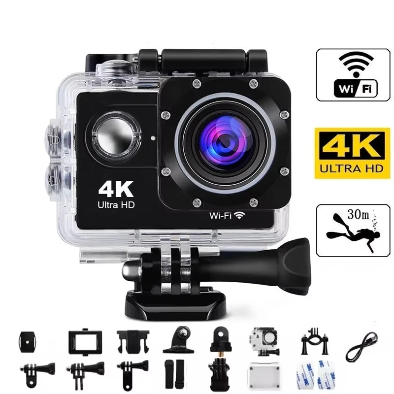 كاميرا Xiaomi Action Ultra HD 4K/30fps WiFi 2.0 "170D تحت الماء خوذة مقاومة للماء كاميرات تسجيل الفيديو دراجة رياضية مدونة فيديو