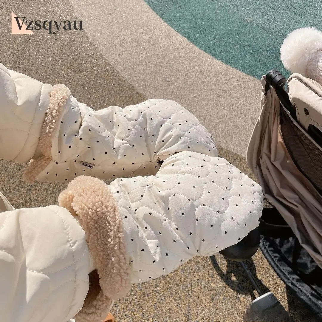 

Winter Warm Thicker Inner Fur Antifreeze Mittens For Outside Travel Baby Stroller Accessories New Universal Baby Stroller Gloves