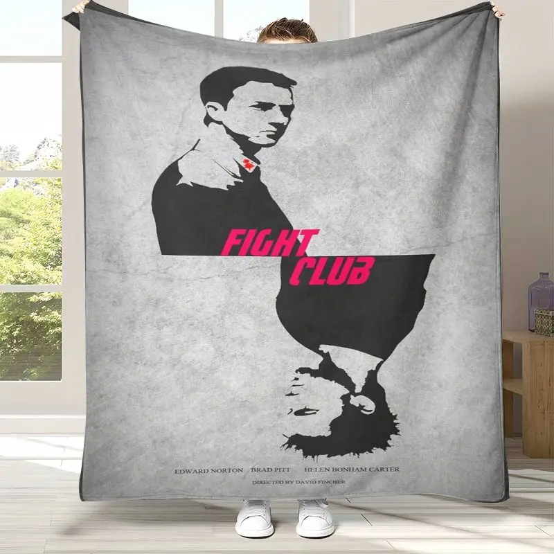Vintage Fight Club Movie Soft Flannel Throw Blanket,Cozy Warm Blanket for Bed,Sofa,Living Room,Picnic,Camping,Home Decor,Gift