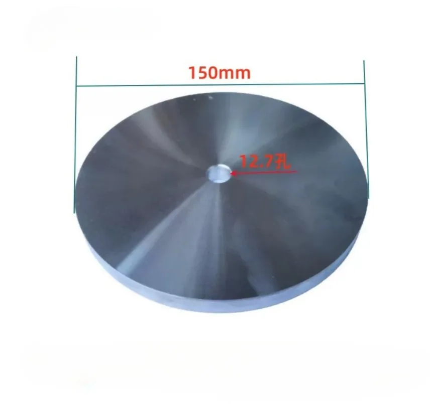 6 Inch 150mm Lead-Tin Alloy Gem Polishing Disc, 12.7mm Hole, 10mm Thick