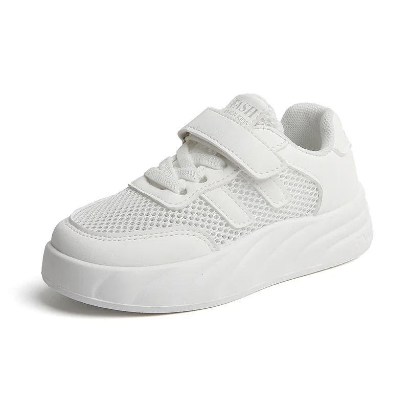 Tenis Sneakers Kids Summer New Boys Girls Sports Shoes Casual Board Shoes Mesh Soft Soled Children Small White Shoes