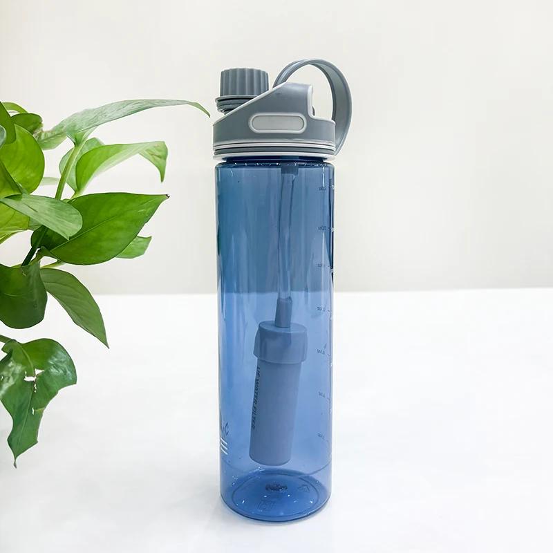 CAMAZ 700ml Large Capacity Sport Water Bottle Gym Water Cup for Outdoor Activity USB/Battery Powered