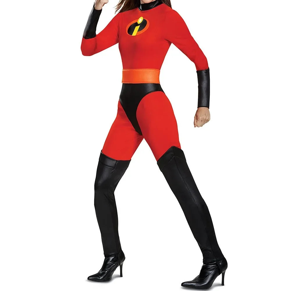 Elastigirl Helen Parr ladies Halloween Costume Incredible 2 jumpsuit Costume Incredibles Halloween Party Cosplay Costume