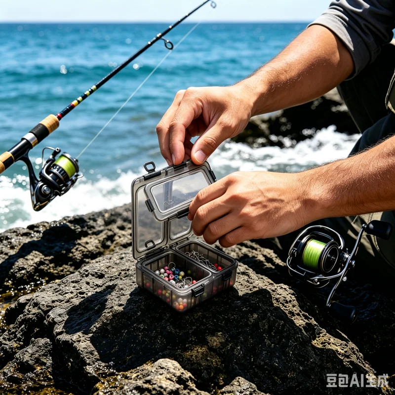 Waterproof Mini Fishing Tackle Box Portable Transparent Hook Lure Storage Case Small Accessories Organizer