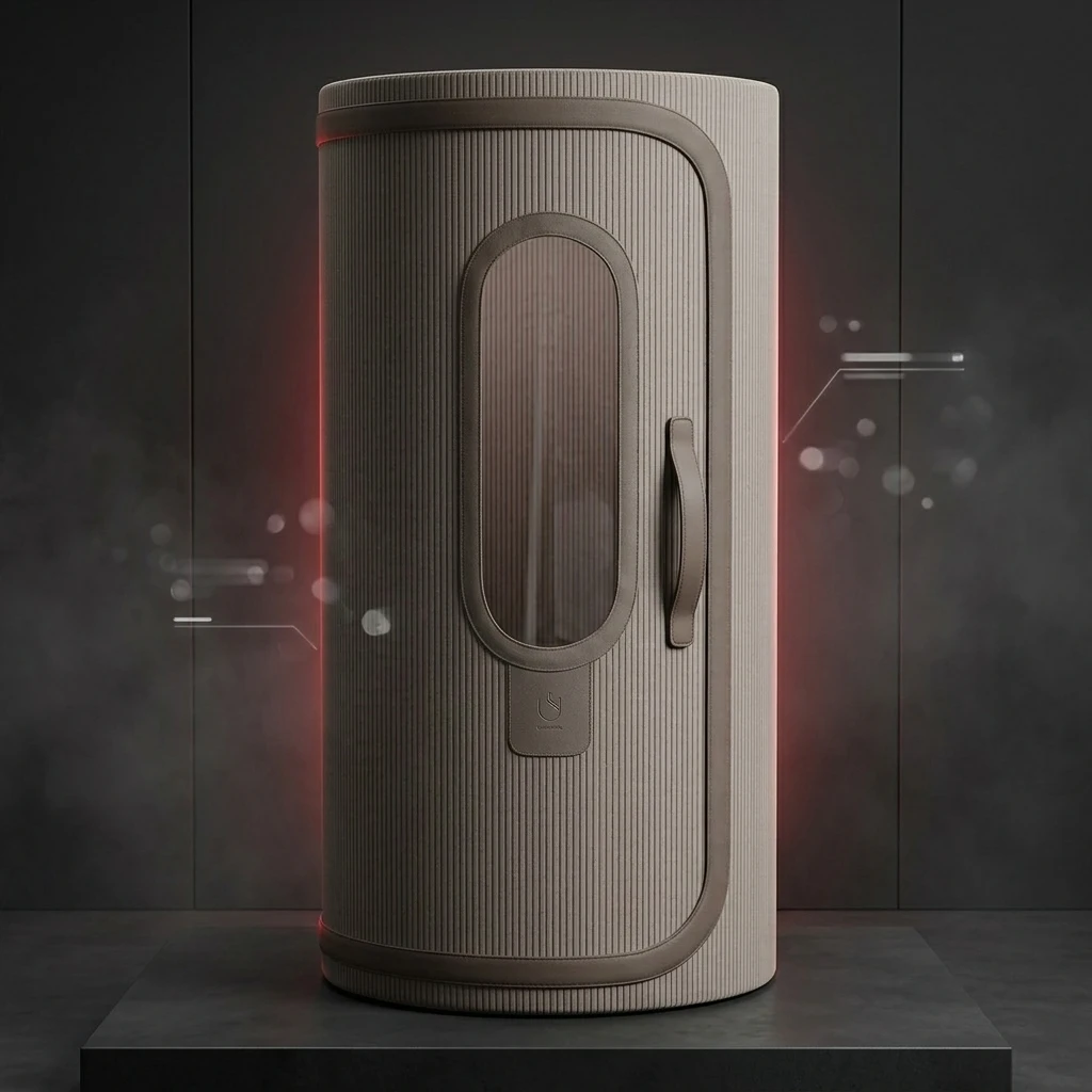 Round Portable Dry Steam Sauna Tent Vertical Stripe Two‑Tone Design For Home Personal Spa