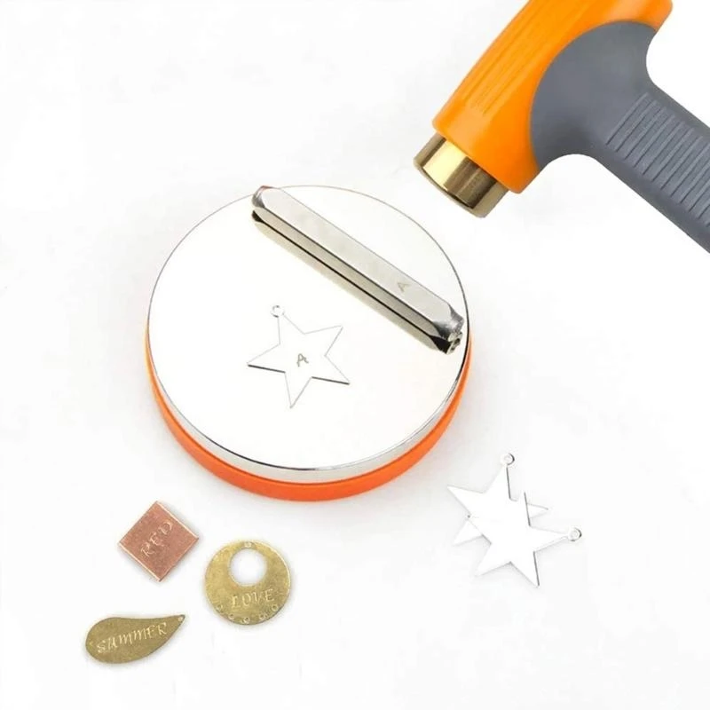 Durable Steel Block with Rubber Base Corrosion Resistant Metal Stamping Hammer
