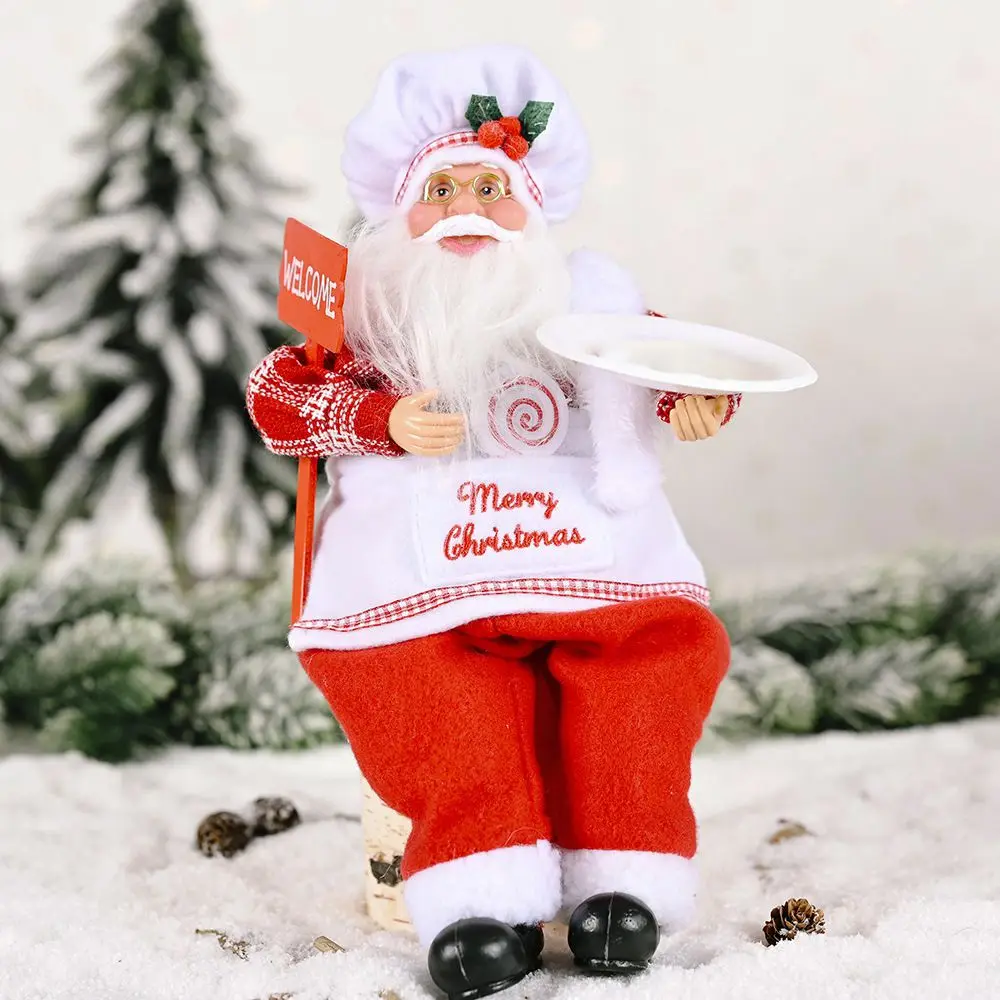 

Year Creative Xmas Tree Ornament Home Table Decor Figurine Santa Figure Merry Christmas Decorations Santa Claus Doll Gift