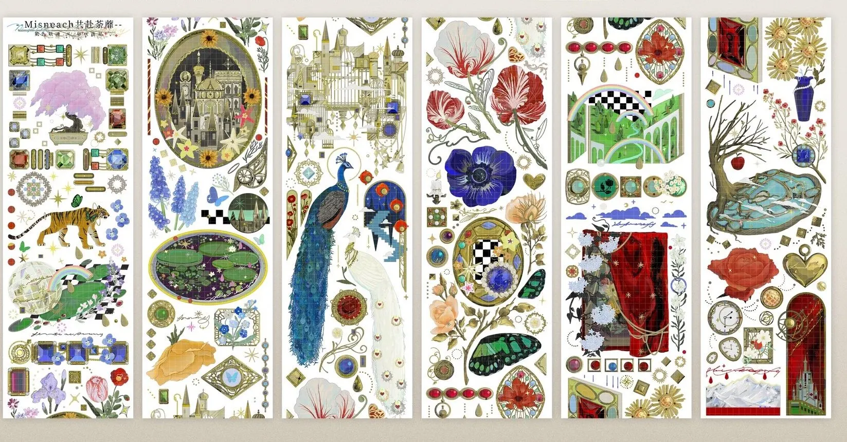 

3Loops Washi PET Tape Samplers /April in The World/Together To Celebrate The Blooming of Tea Trees