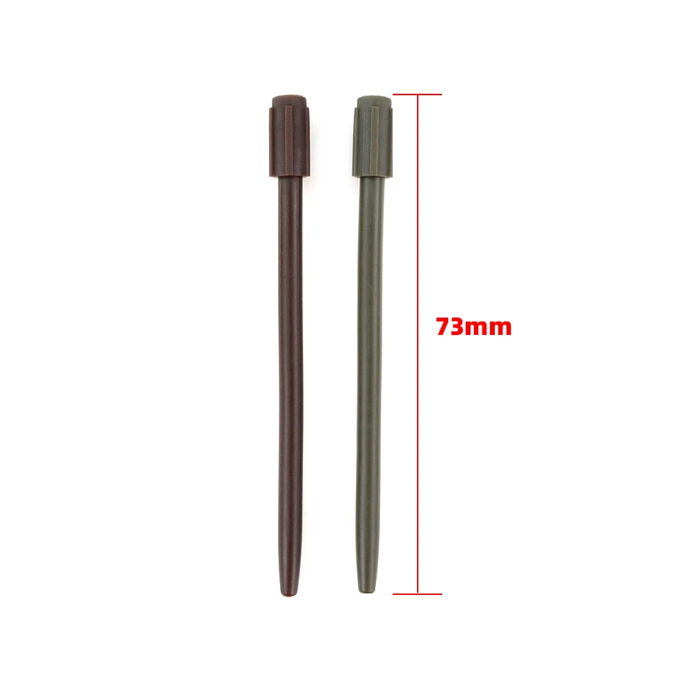 Hirisi AH013 10 قطعة 73 مللي متر لينة المطاط مكافحة تشابك الأكمام الكارب الصيد أنبوبة من الرصاص محطة معالجة لحفارات الكارب #3