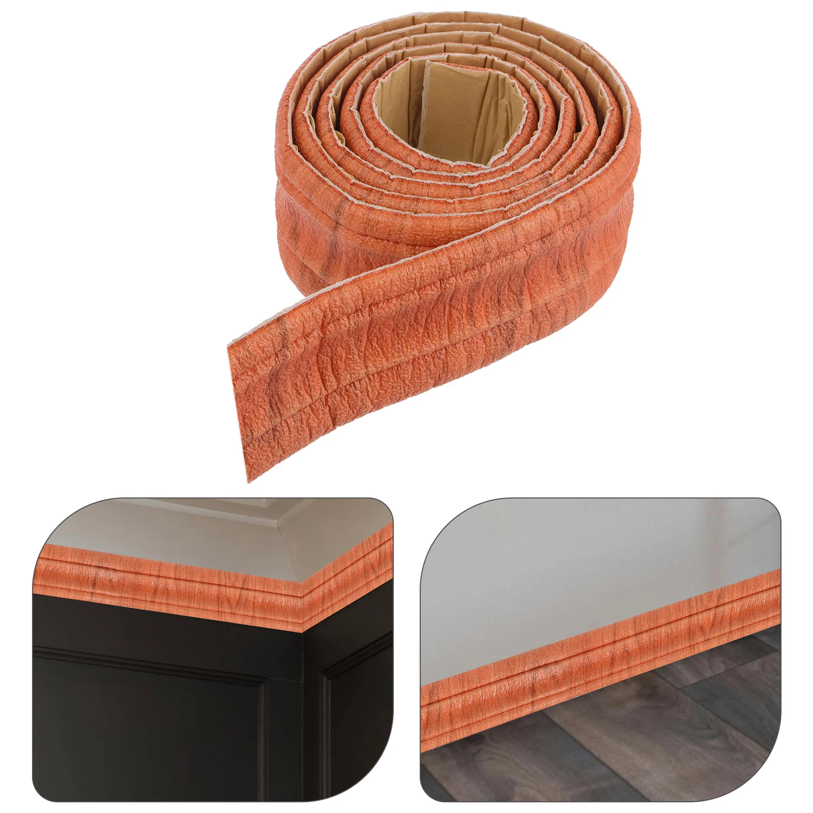 

Thickened Foam 35m 3D Stereo Decorative Border Wall Trim Skirting Strip Baseboard Self Adhesive Tape Baseboard Strip Tape