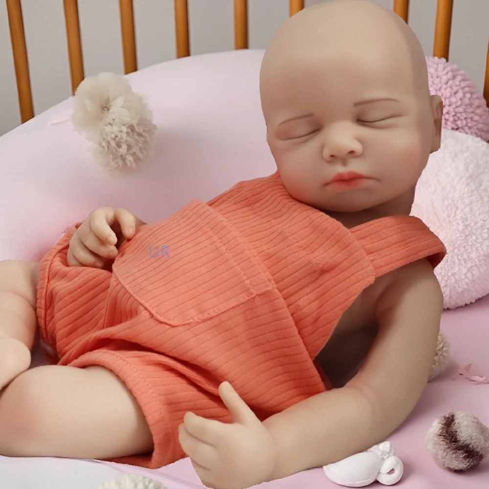Muñeca bebé renacida de silicona de 20 pulgadas, pintada a mano, realista, para recién nacidos, niña y niño, ideal para la enseñanza en guarderías y colecciones artísticas.