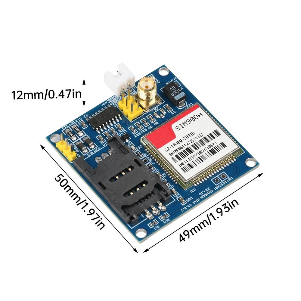 Módulo de placa de desenvolvimento sim900a gsm \ gprs \ stm32 \ módulo de transferência de dados sem fio módulo de comunicação de dados com circuito de cartão sim