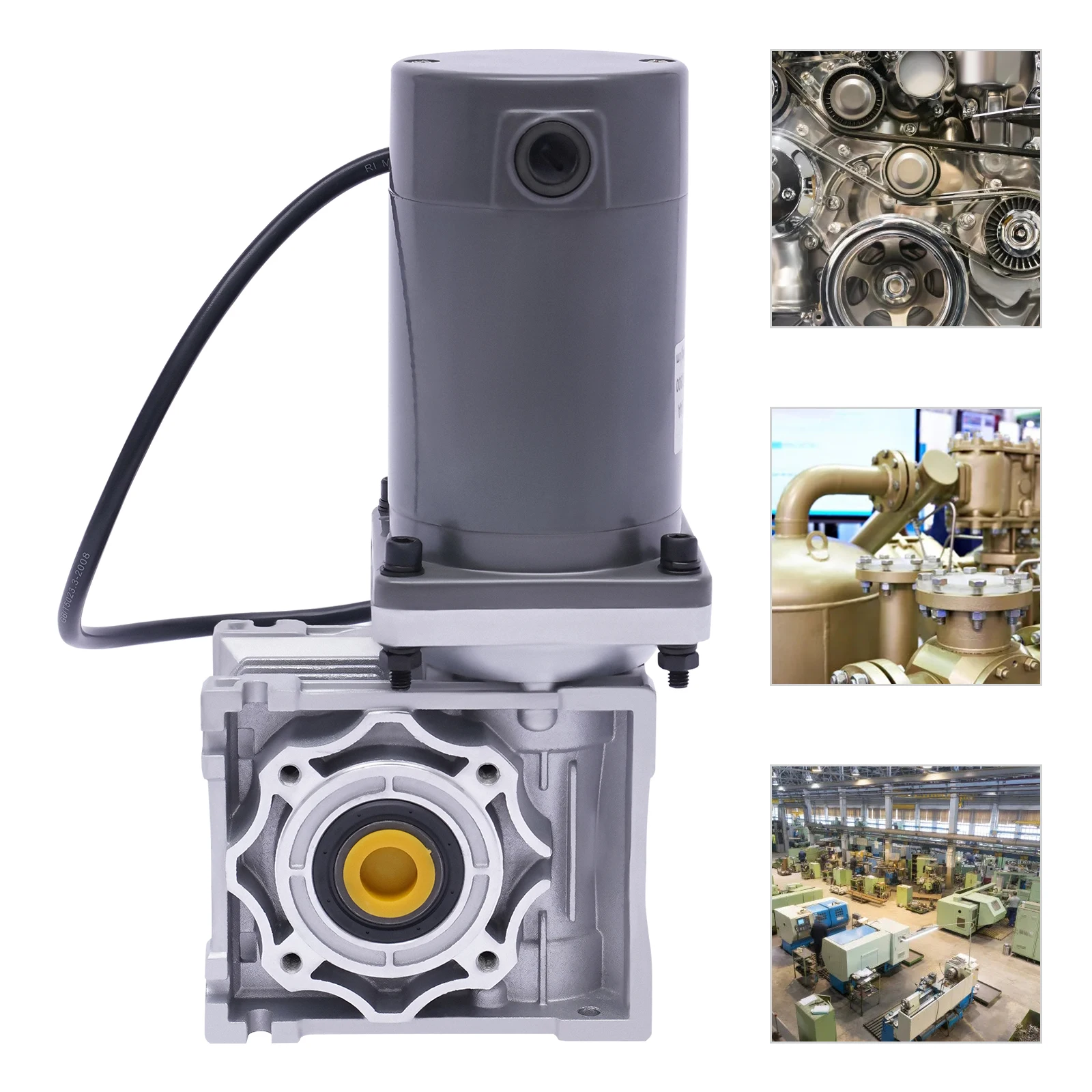 

120W DC 12V Gear Motor Reducer, Self-locking 3.66kg/cm High Torque Worm Gearbox Motor