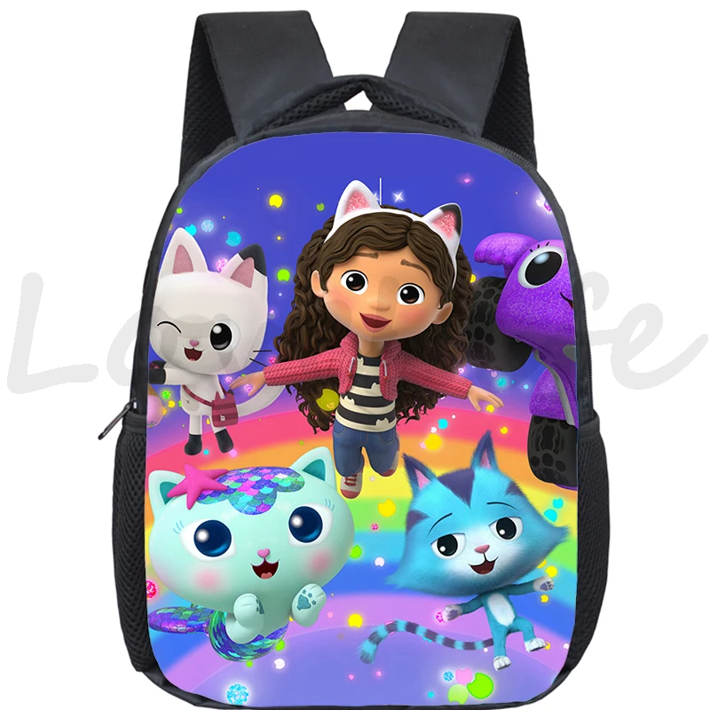 Gabby's Dollhouse Primary School Backpack Children Daily Knapsack Kindergarten Backpacks Girls Boys Kawaii Small Bookbag Mochlia