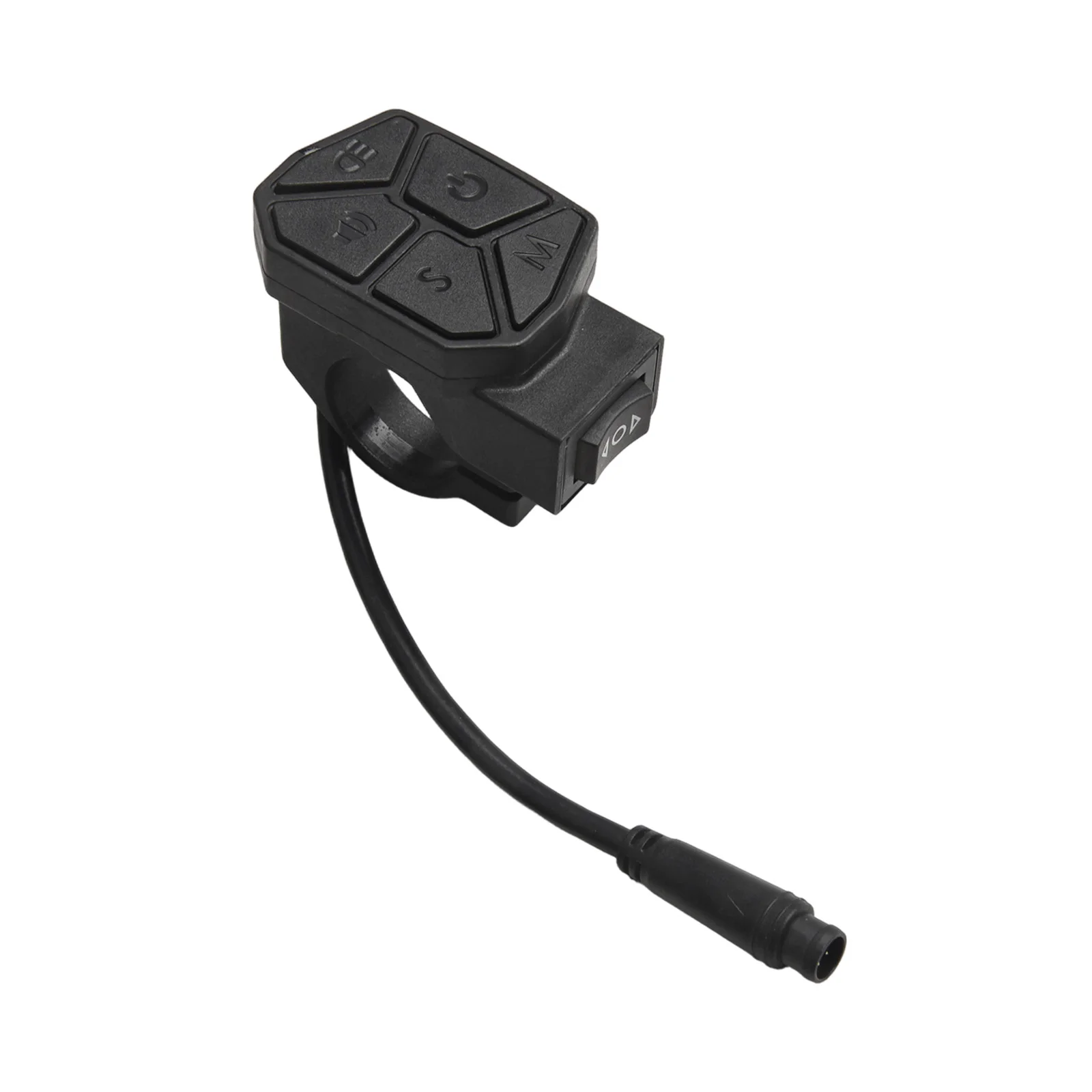 Integrierter Steuerknopf für Elektroroller, 7 Funktionen, 6-poliger wasserdichter Kopf für Links-/Rechts-Blinker-/Scheinwerfer-Schalterteile